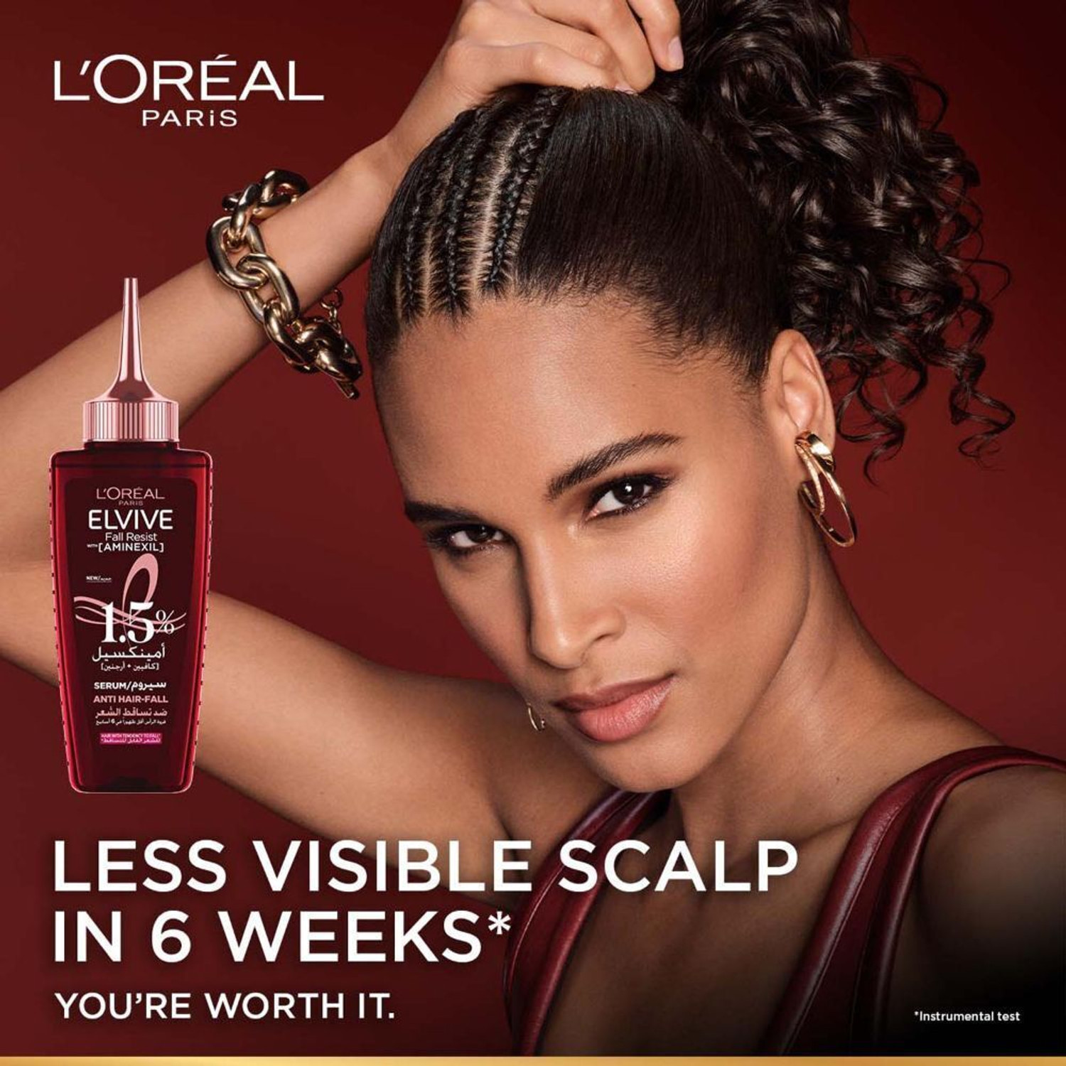 Image of L'Oreal Paris Fall Resist Anti Hair Fall Serum With 1.5% Aminexil, Caffeine & Arginine