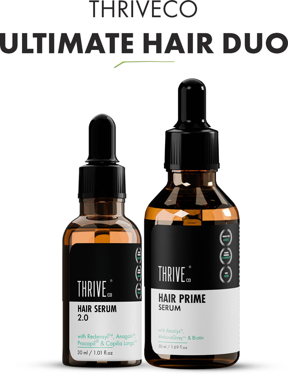 ThriveCo Ultimate Hair Duo: 30ml & 50ml