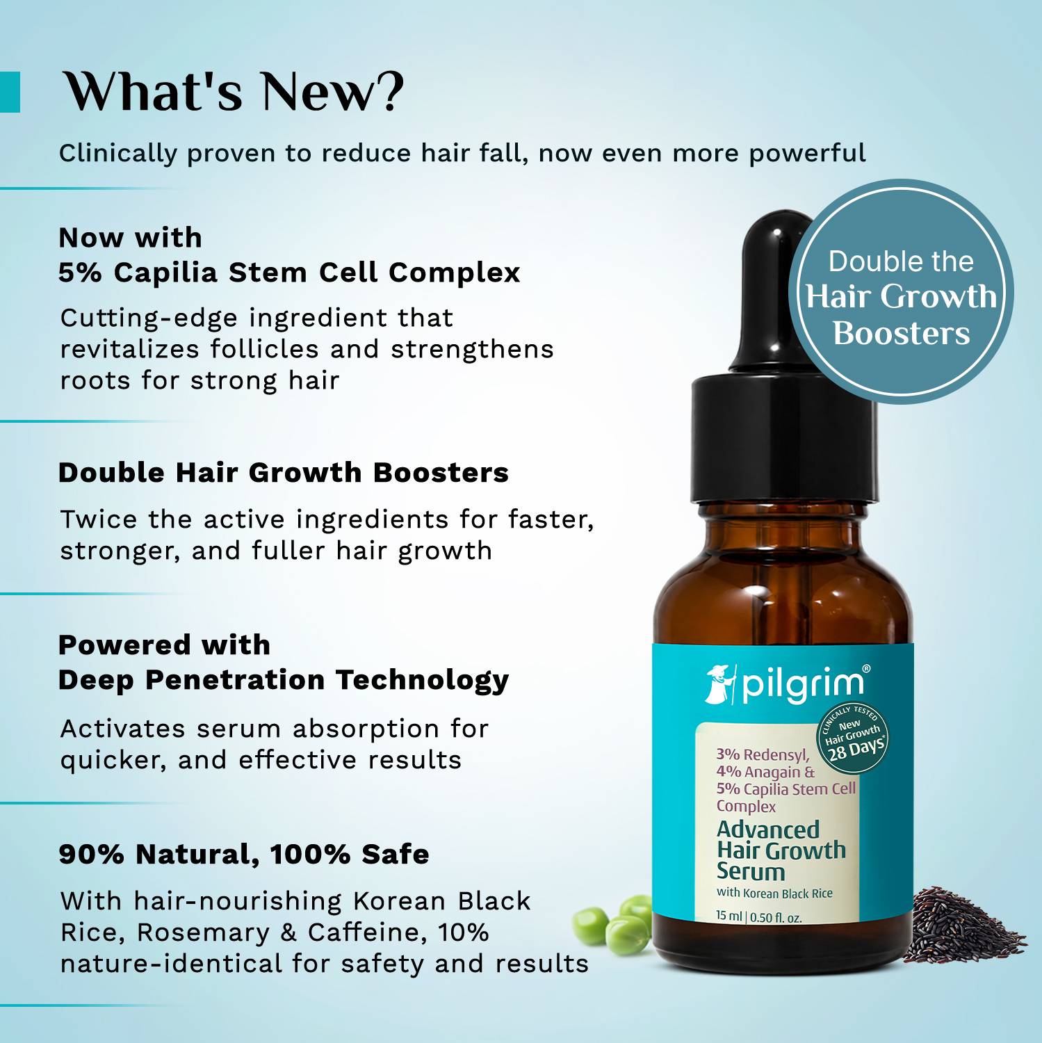 Pilgrim Advance Hair Growth Serum 25ml - Image 2
