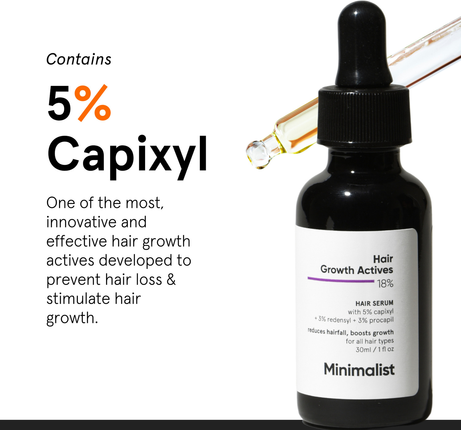 Image of Minimalist Hair Growth Actives 18% Hair Serum