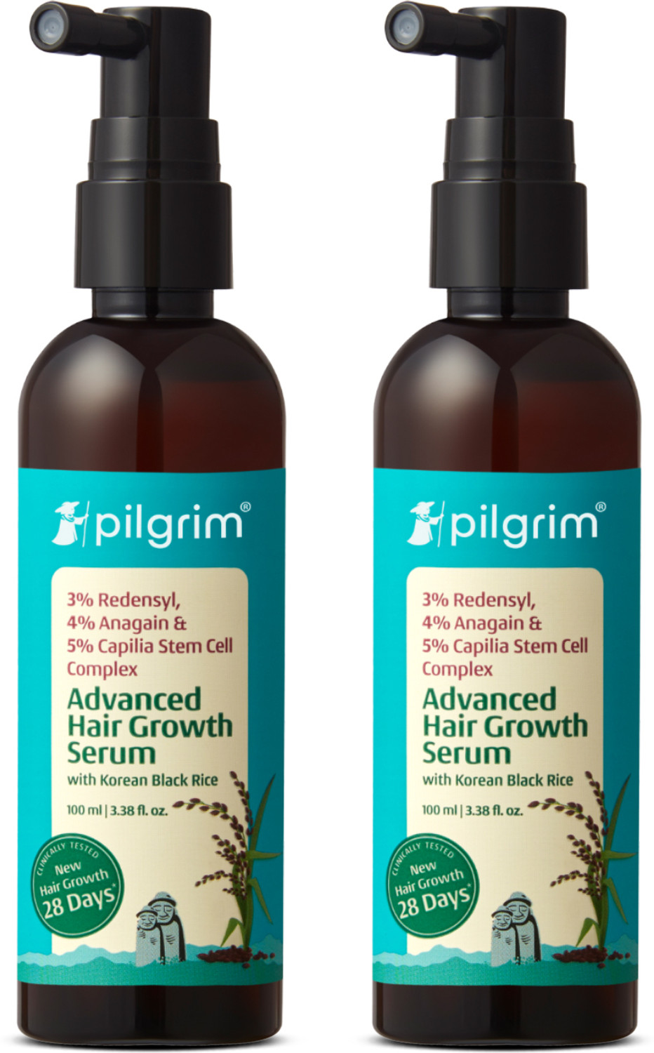 Image of Pilgrim Hair Growth Serum (100 ML) Pack of 2