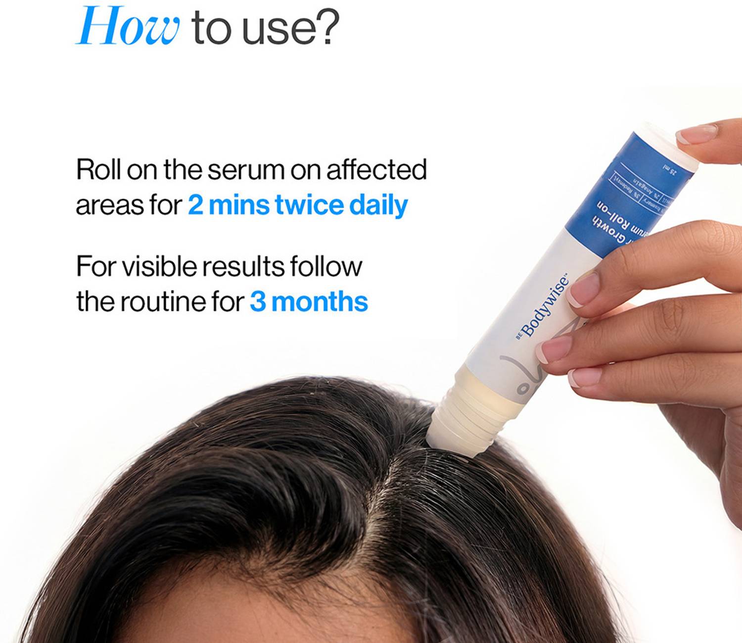 Be Bodywise 3% Rosemary Hair Growth Serum Roll On 25ml - Image 5
