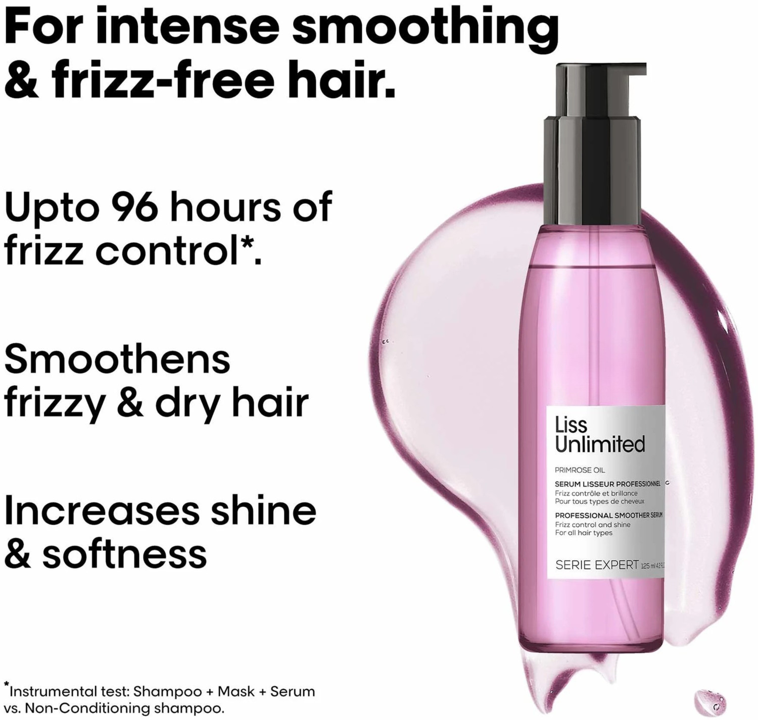 Image of LISS UNLIMITED Anti Frizz Blow Dry Serum for Frizz Free Shiny Hair
