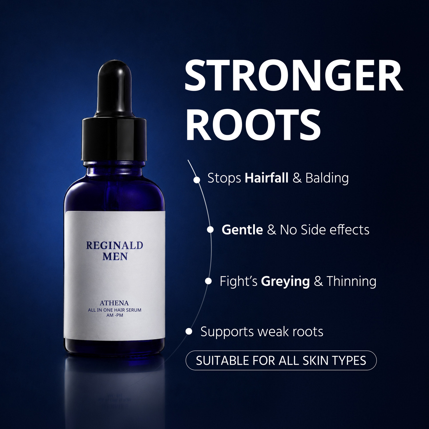 Image of Reginald Men All in one Hair growth Serum|Hair Fall Control & Follicle Boost with 12 Actives