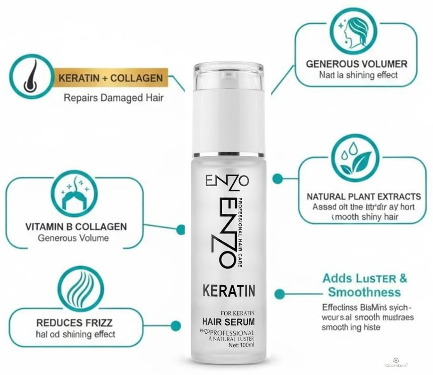 Image of Colorstock Enzo Hair Serum | For Providing Silky Str&s & Hydration Care