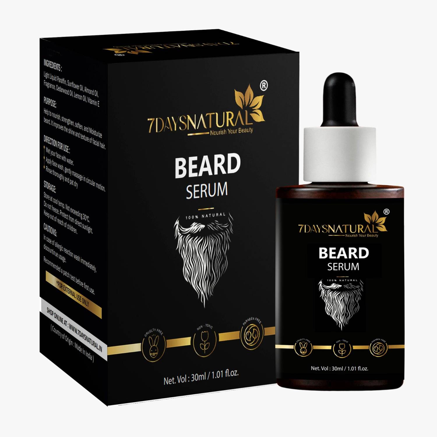 7 Days Beard Serum 30 ml - Image 1