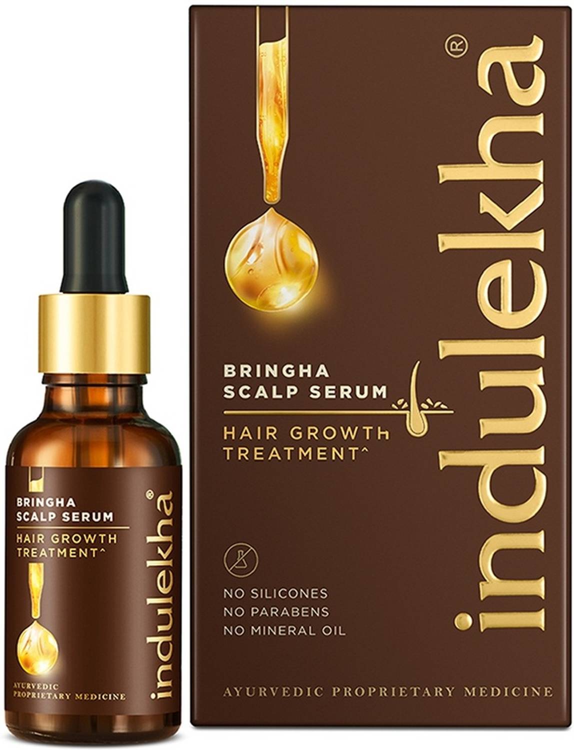Indulekha Bringha Hair Growth Treatment Scalp Serum, 30ml - Image 2