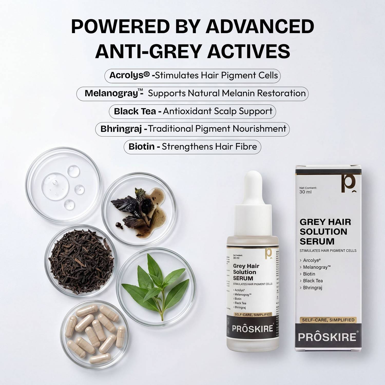 Proskire Grey Hair Solution Serum 30ml - Image 2