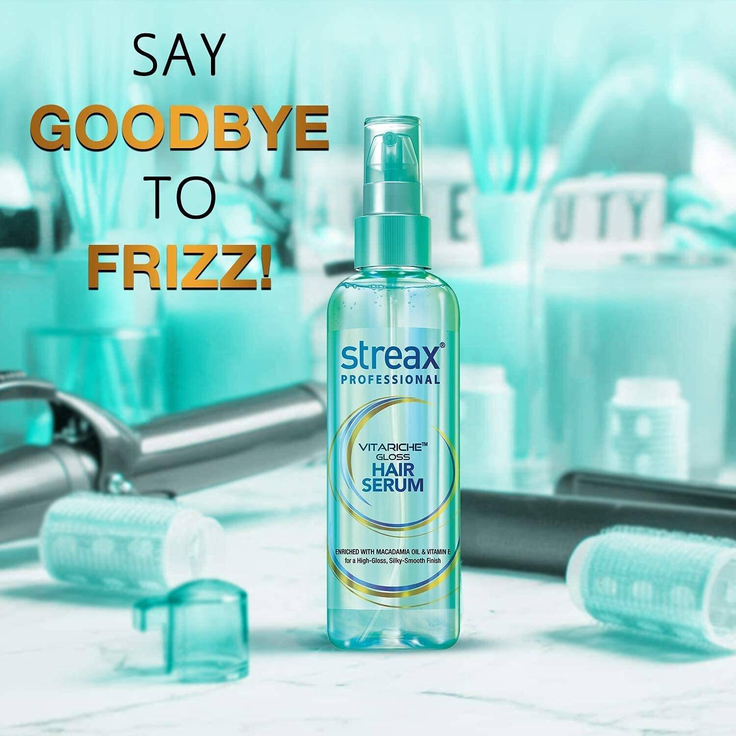 Streax Professional VitaRiche Gloss Hair Serum 100 ml - Image 4