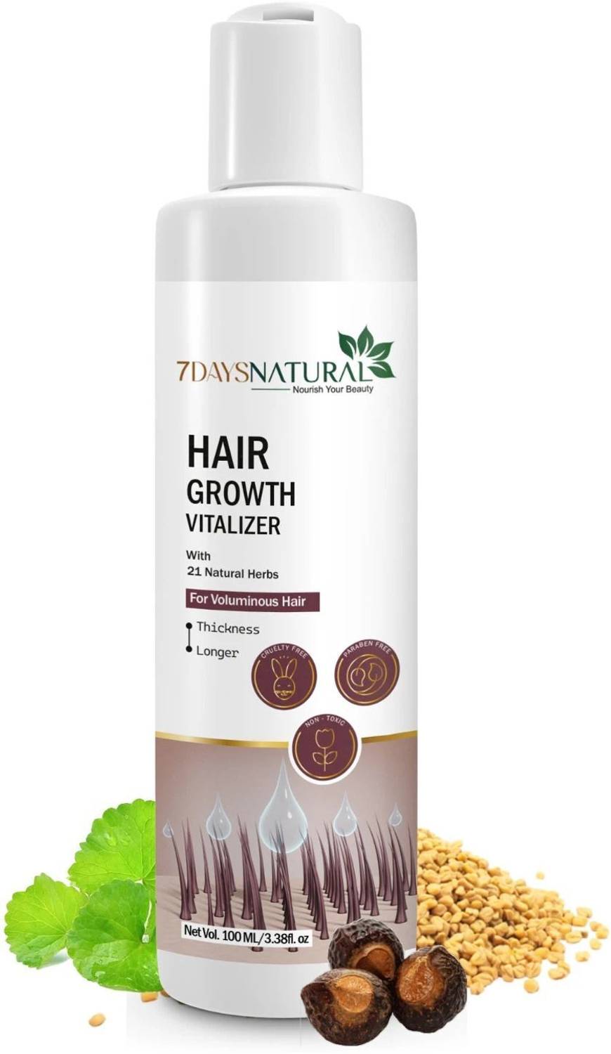 7 Days Hair Vitalizer With Redensyl Rosemary, Rice water, Biotin For Strong Hair Growth