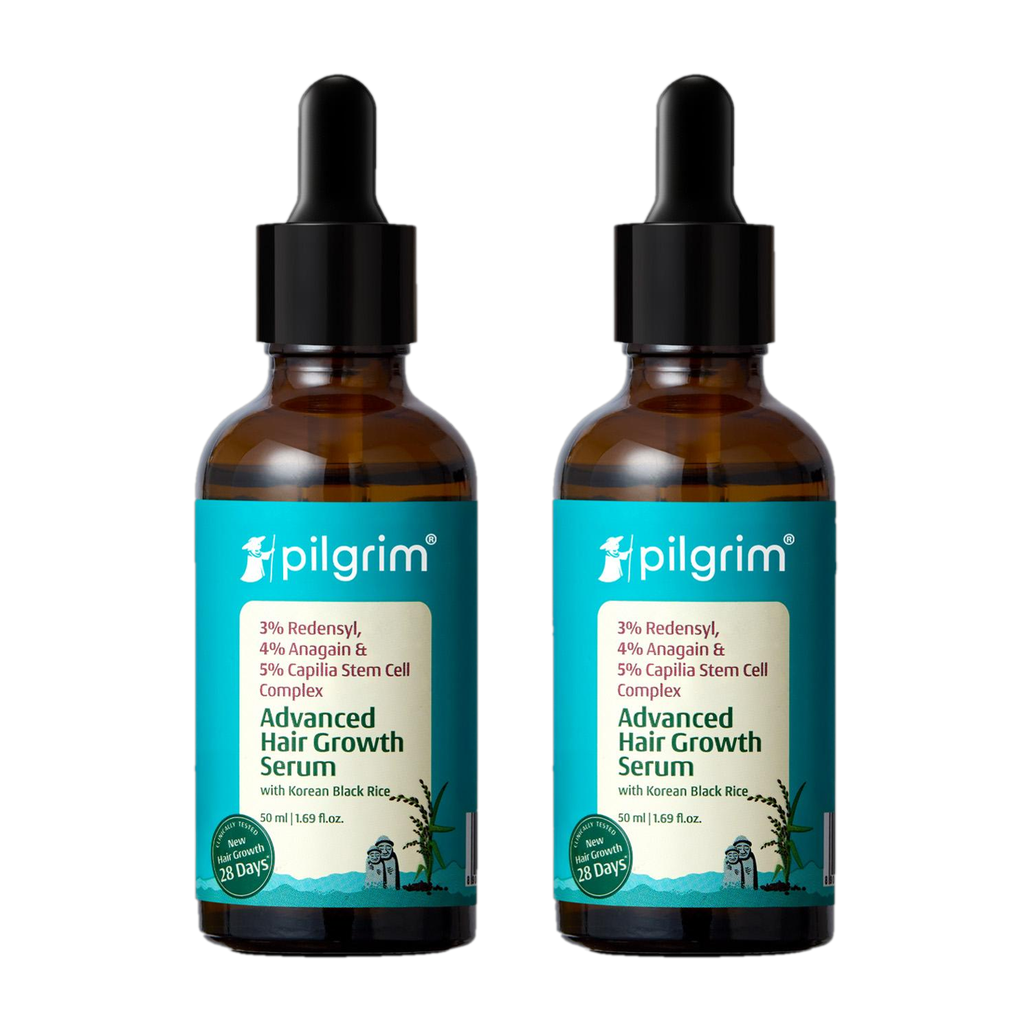 Pilgrim Advance Hair Growth Serum Pack of 2 · 50 ml (100 ml total) - Image 1