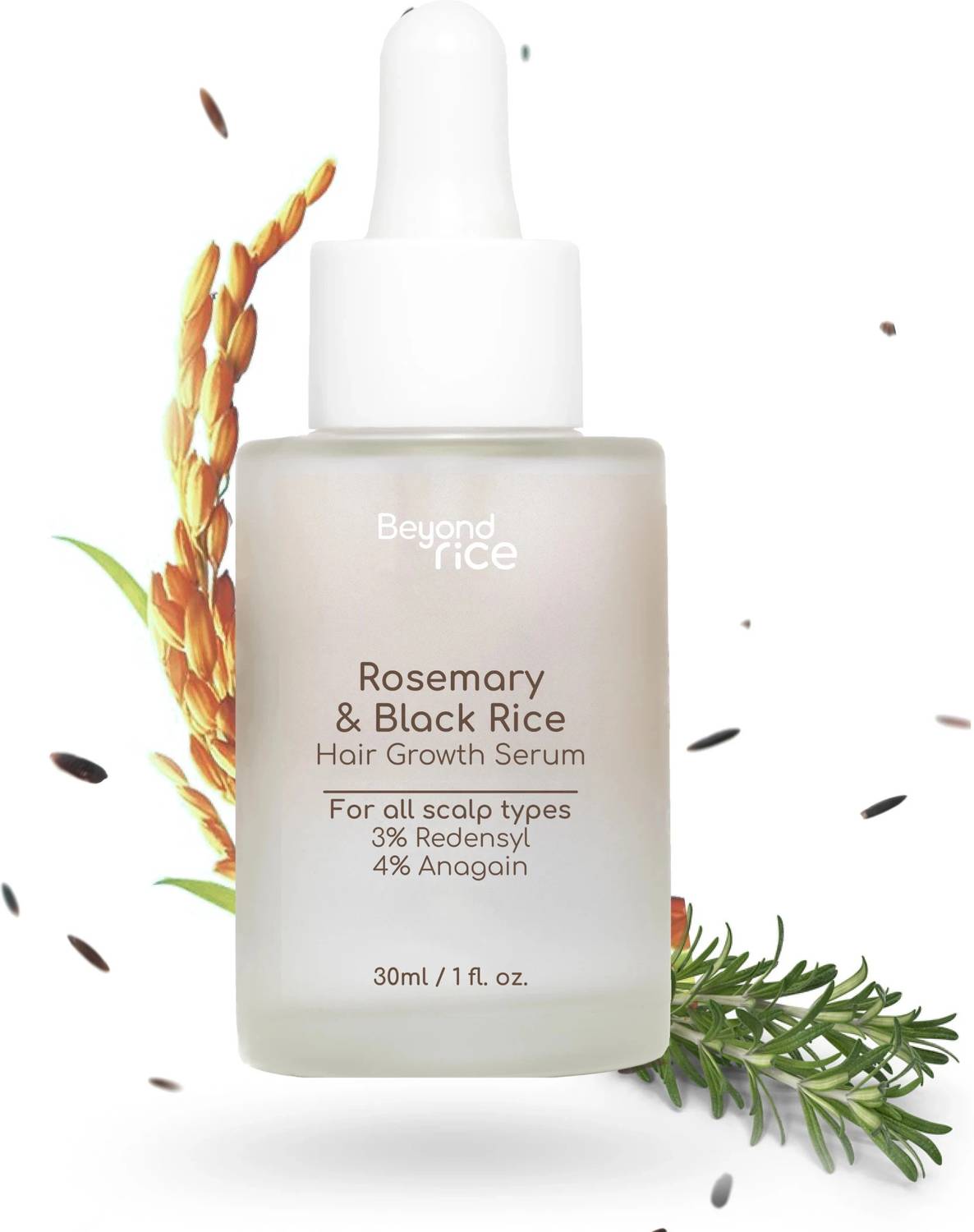 Beyond Rice Rosemary & Black Rice Hair growth serum with 3% Redensyl & 4% anagain