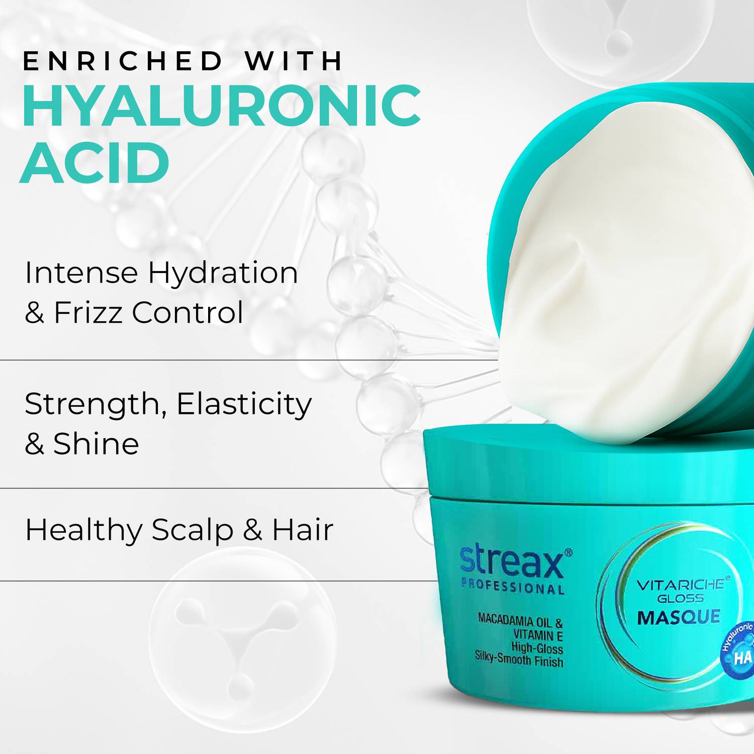 Streax Vitariche Gloss Hair Mask 200g - Image 5