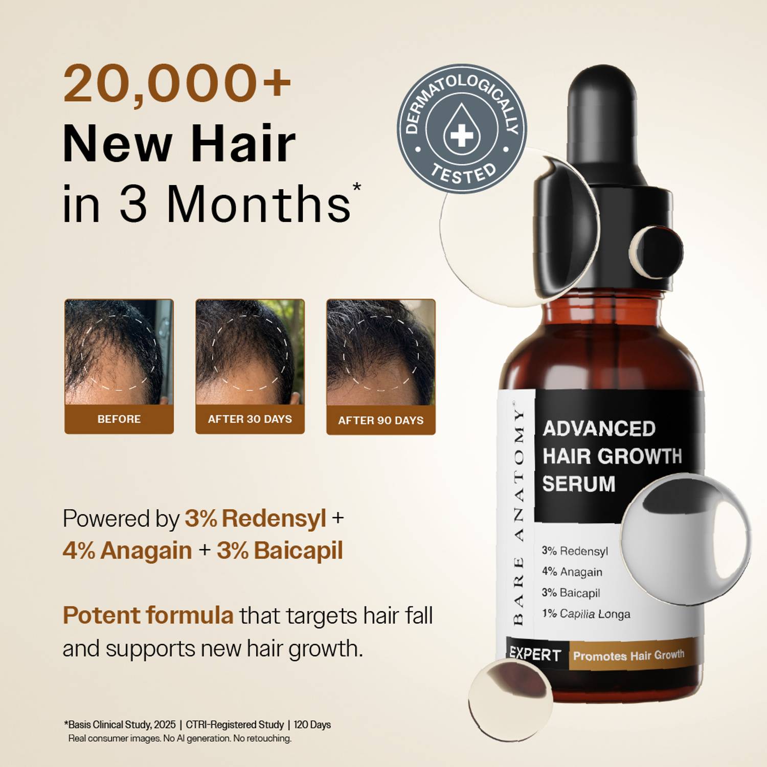 BARE Advanced Hair Growth Serum 30ml - Image 2