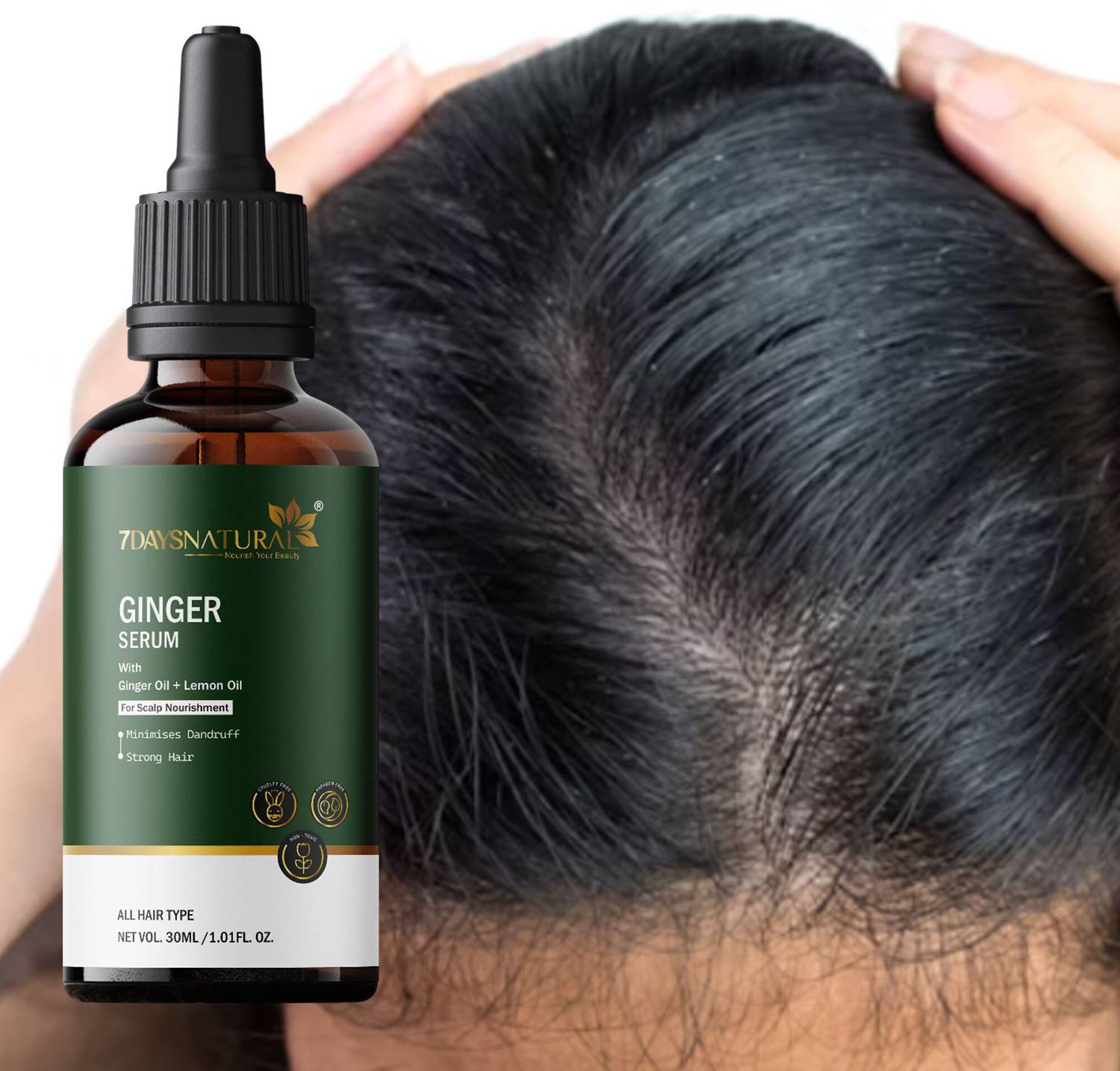 7days natural Anti Hair Loss Treatment Ginger oil Hair oil for men & women Hair Oil