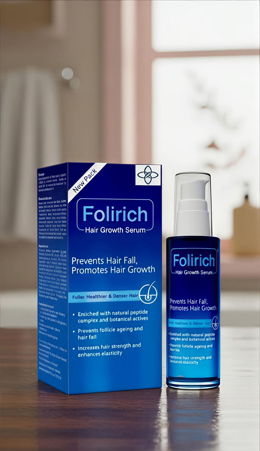 Image of vedantra FOLIRICH HAIR GROWTH SERUM 60ml (PACK OF 1)