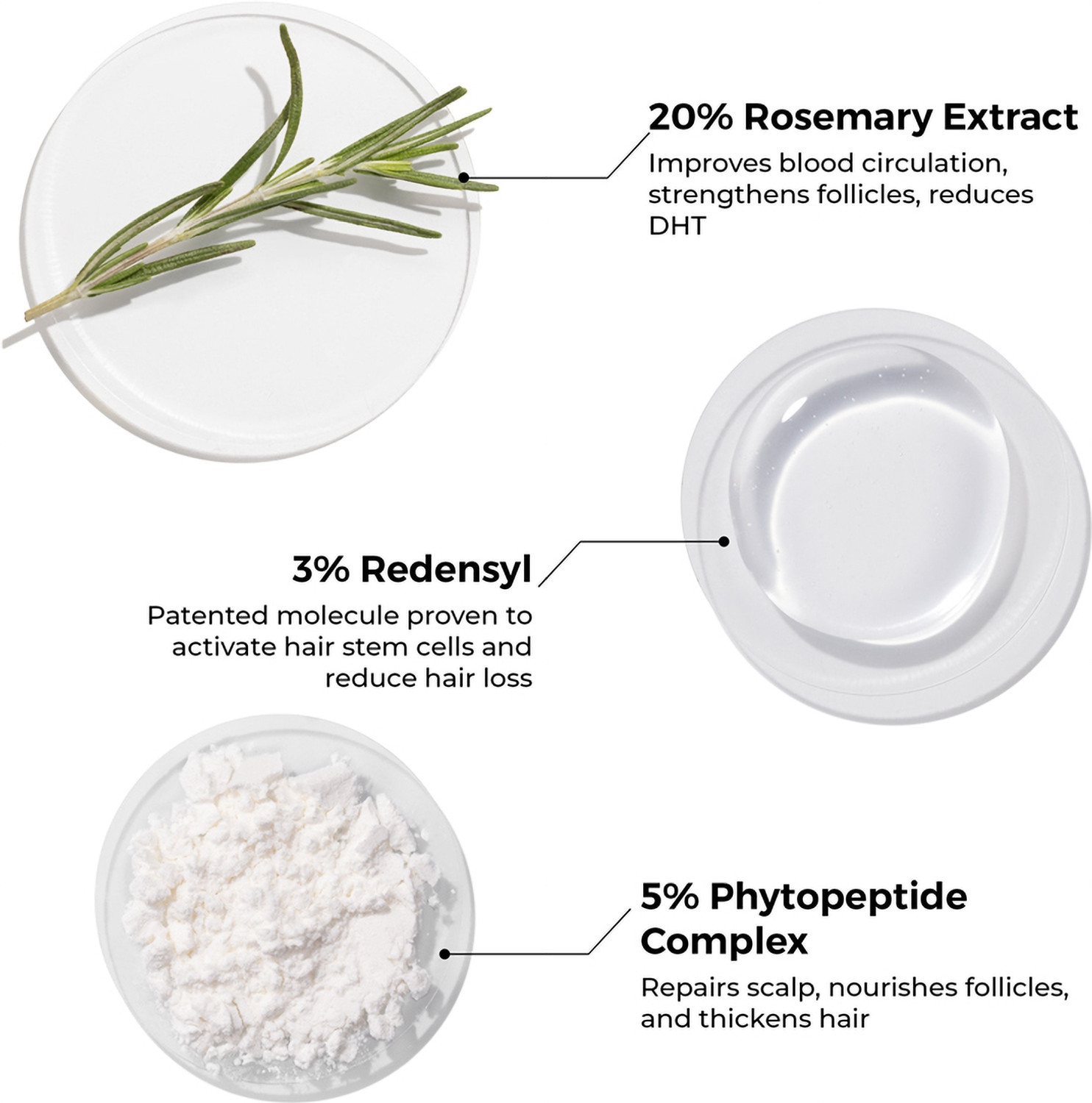 Image of BRILLARE 20% Rosemary & 3% Redensyl Hair Growth Serum with 5% Phytopeptide