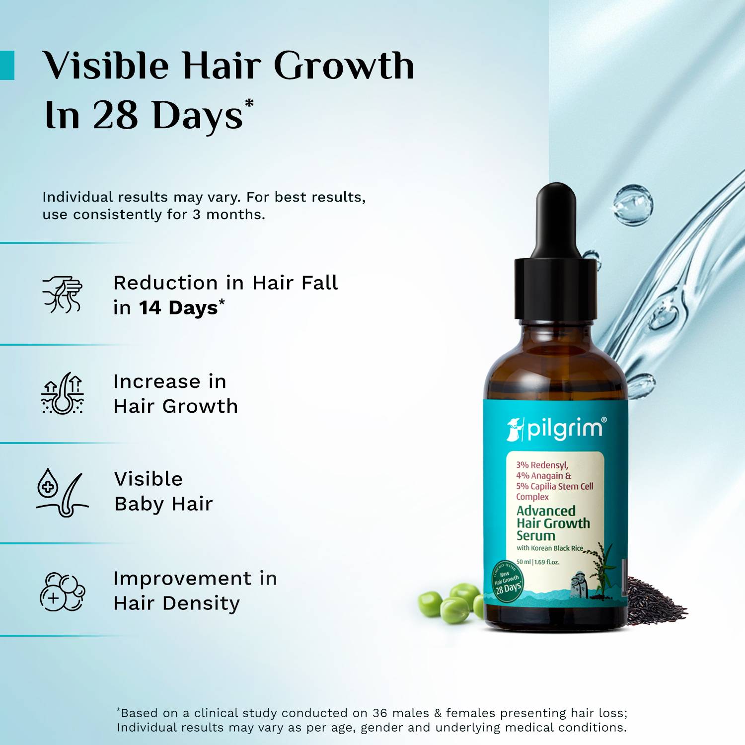 Pilgrim Advance Hair Growth Serum 50ml - Image 4
