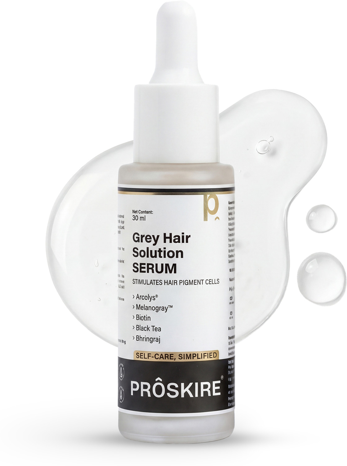 Image of Proskire Grey Hair Solution Serum for Men & Women I Reduce White Hair & Premature Greying