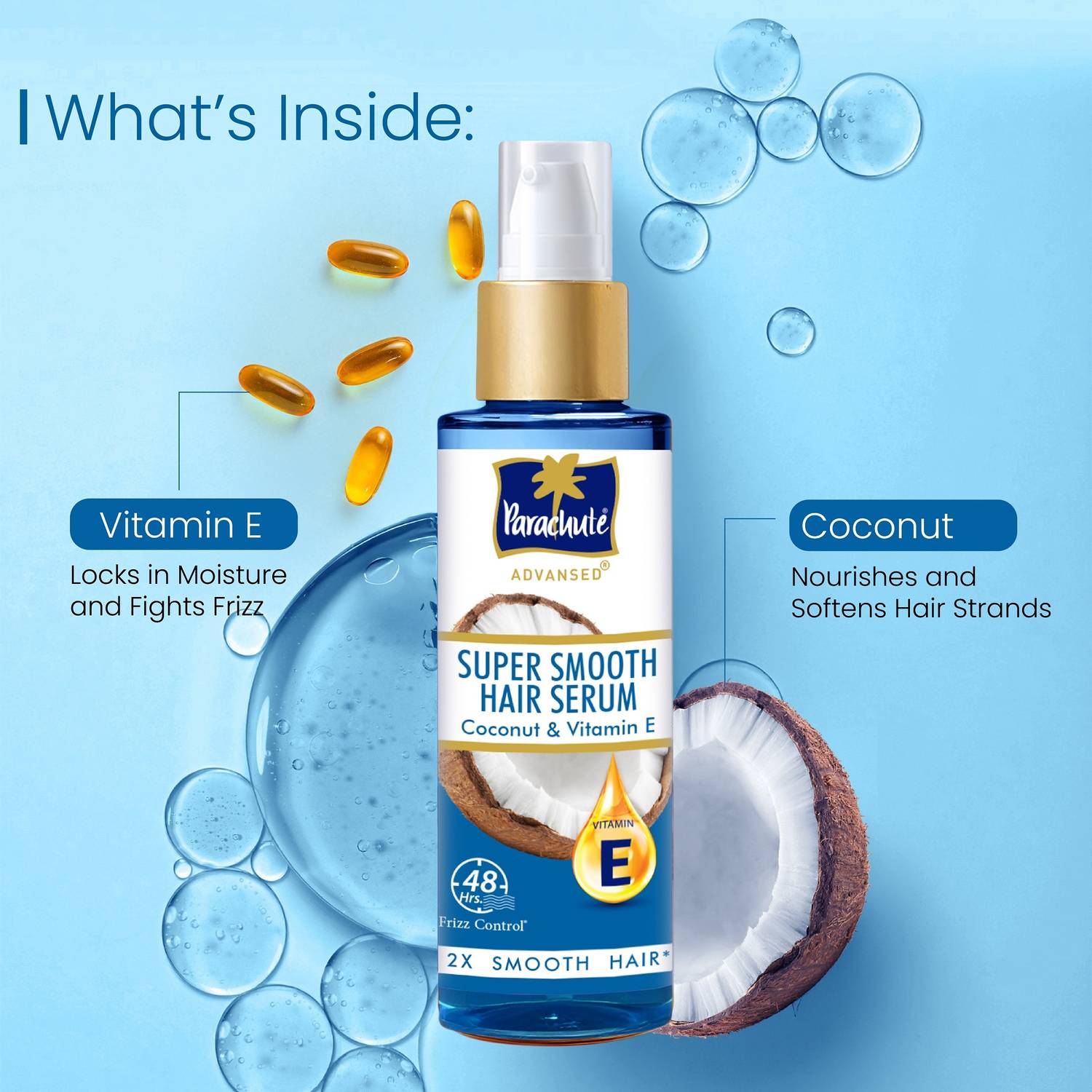 Parachute Advansed Super Smooth Hair Serum, 100 ml - Image 2