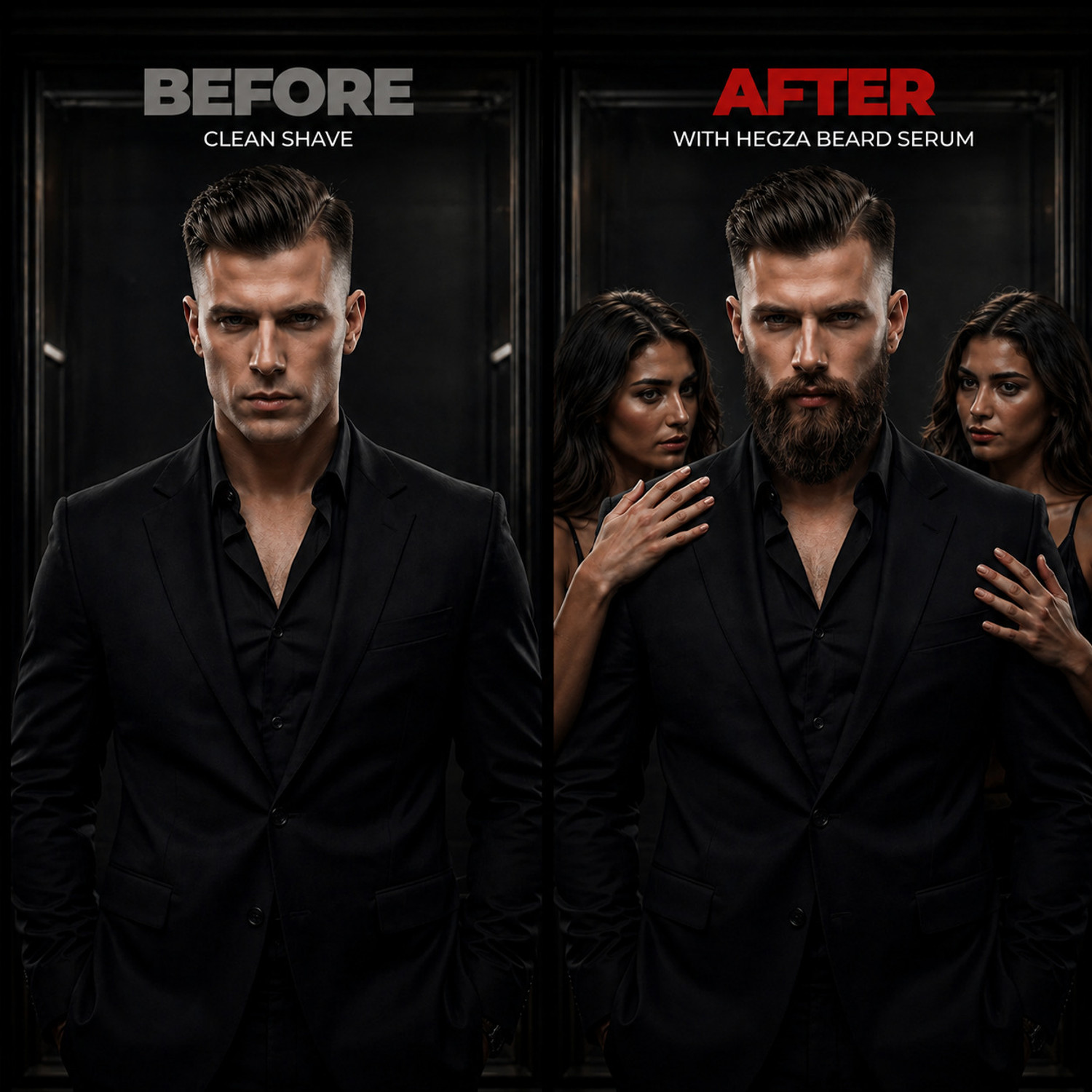 Image of Hegza Advanced Beard Growth Serum with Redensyl & Biotin for Thick Beard