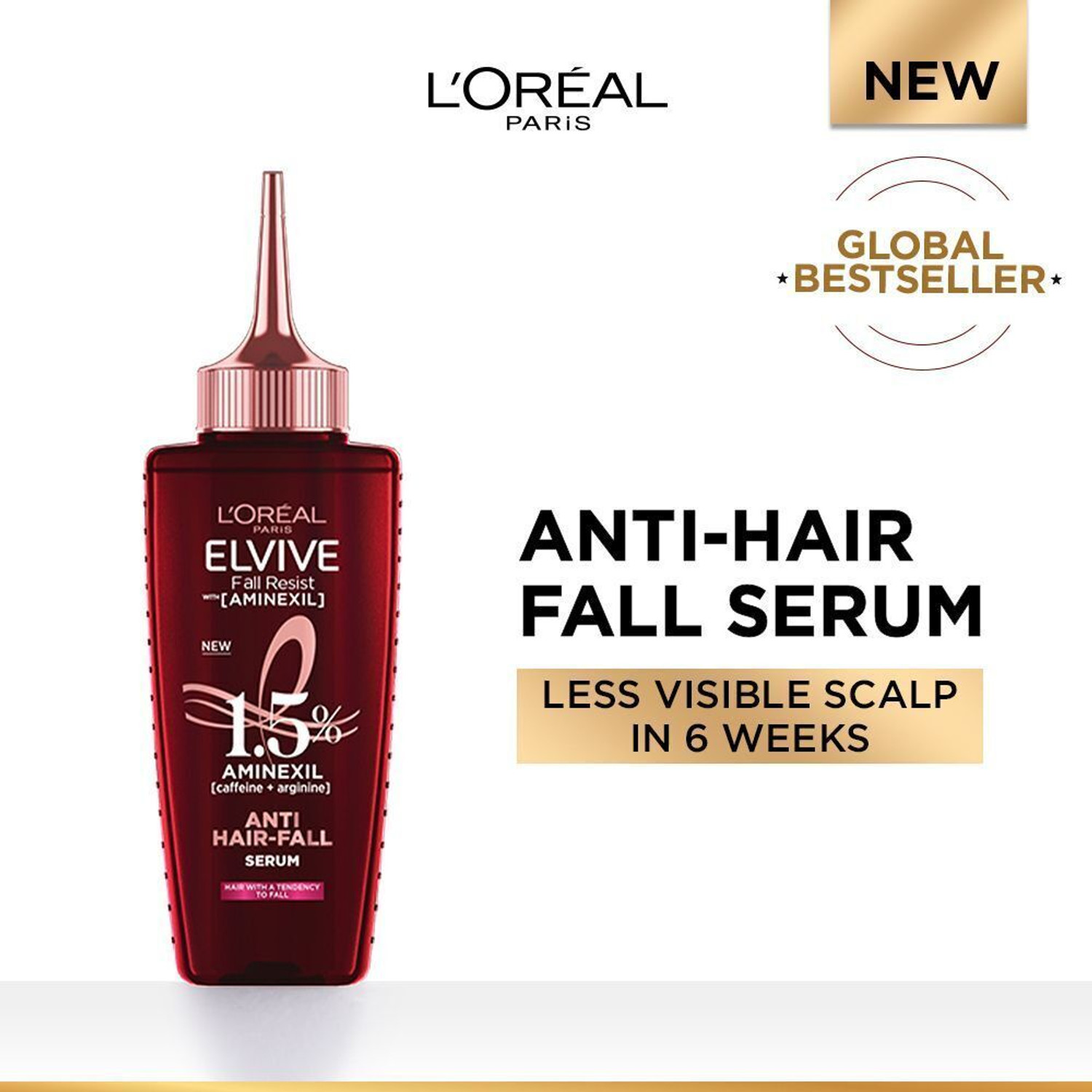 Image of L'Oreal Paris Fall Resist Anti Hair Fall Serum With 1.5% Aminexil, Caffeine & Arginine