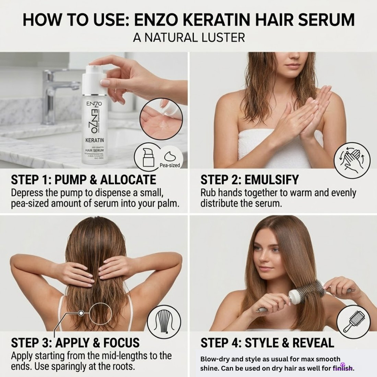 Image of Colorstock Enzo Hair Serum | For Providing Silky Str&s & Hydration Care
