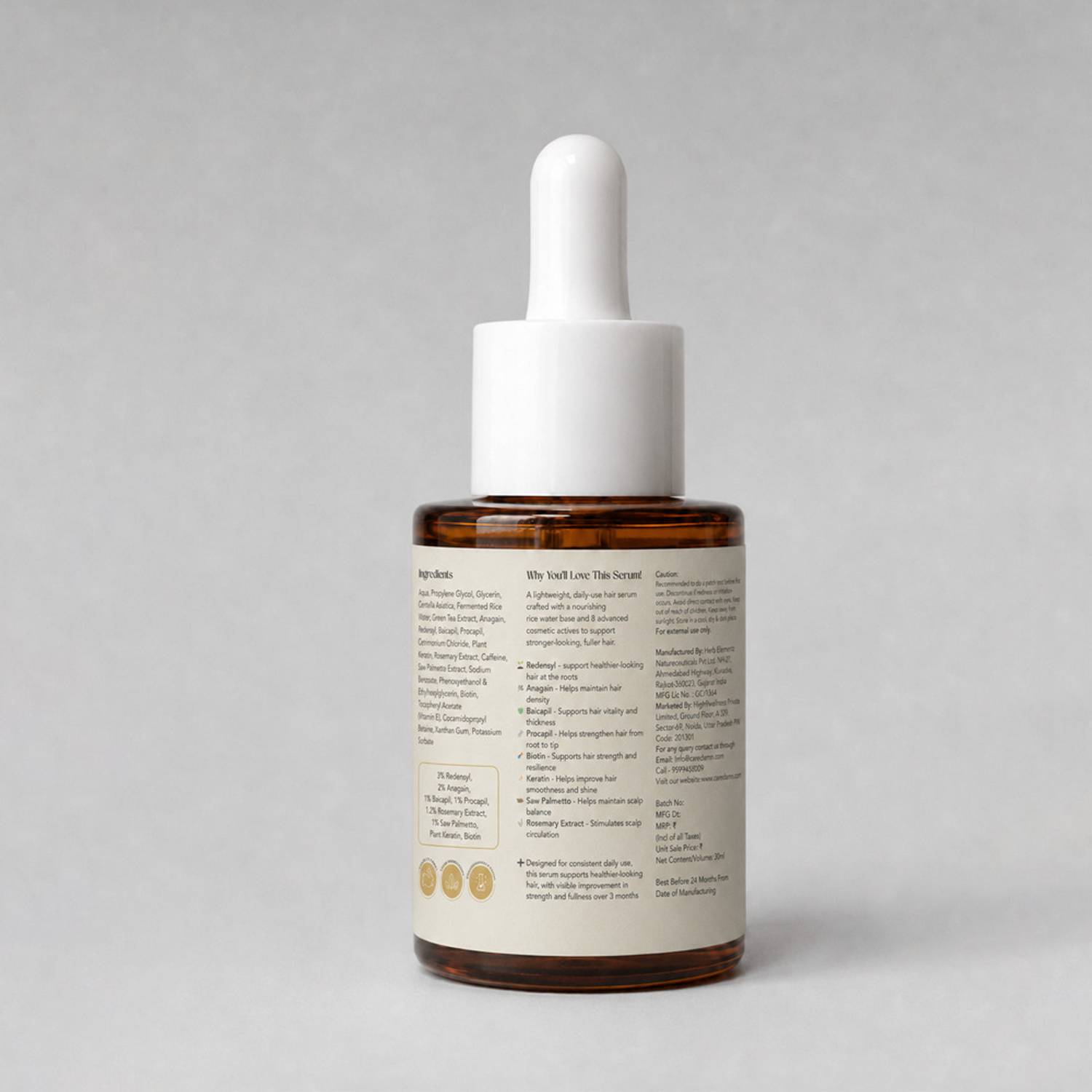 CARE Follicle Booster Hair Serum with Rice Water, Biotin, Rosemary - Image 2