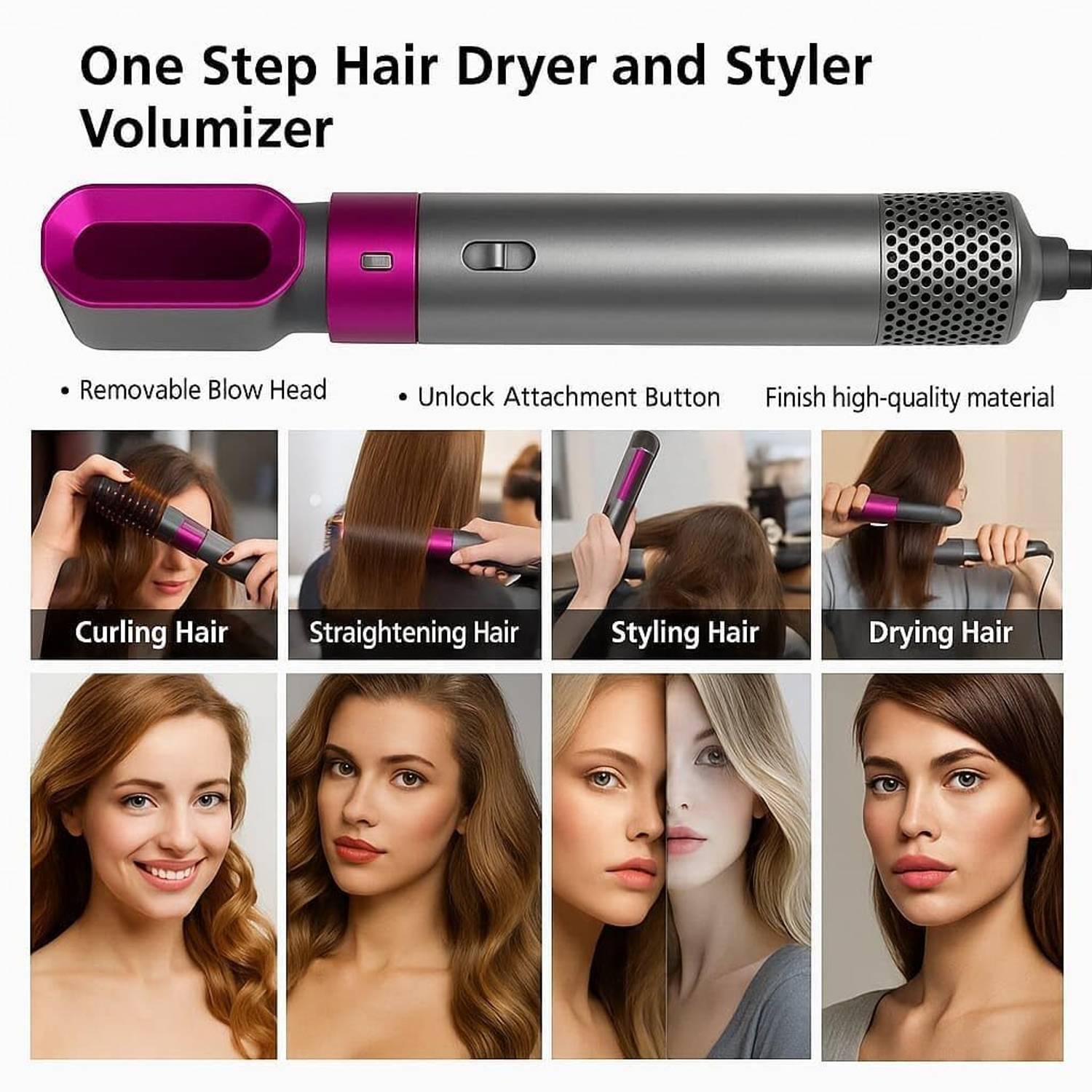 Techelite Multifunctional Hair Styler Tool for Women | Detachable