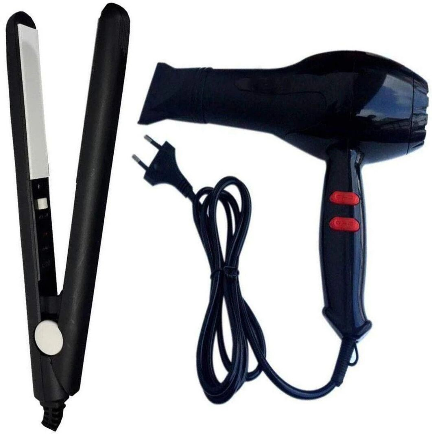 Image of APNA STORE Combo of Hair Dryer + Hair Straightener 1500 Watt Professional Hair Styling Hair Straightener