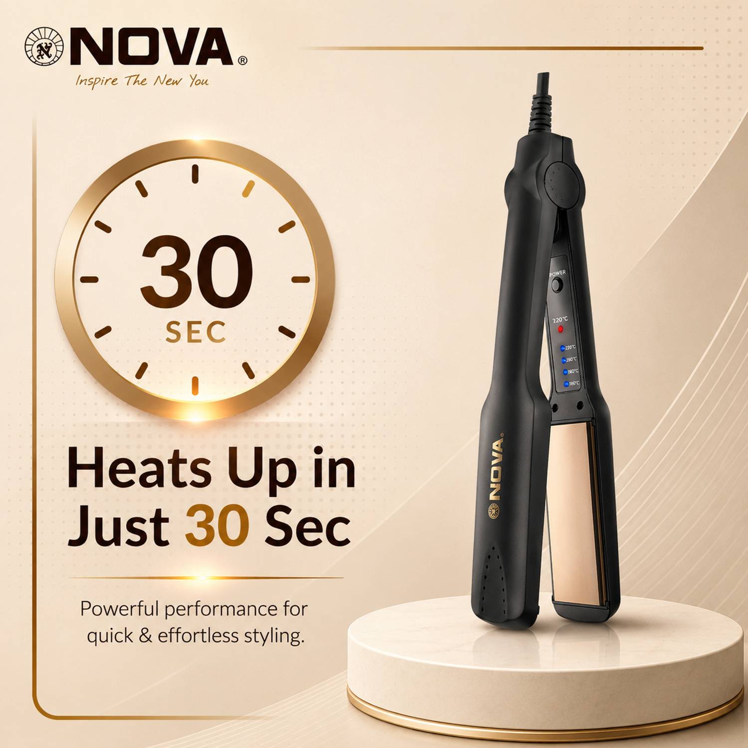 NOVA NHS 860 Hair Straightener - Image 3