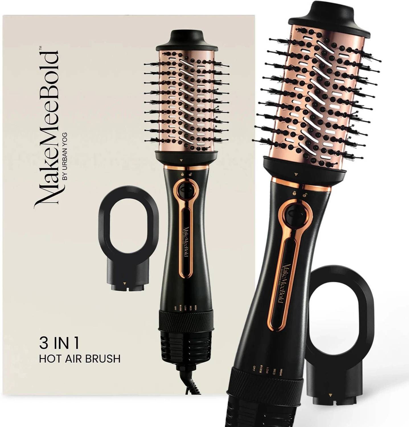 URBANYOG 3 in 1 Hot Air Brush Dryer Volumizer Straightener