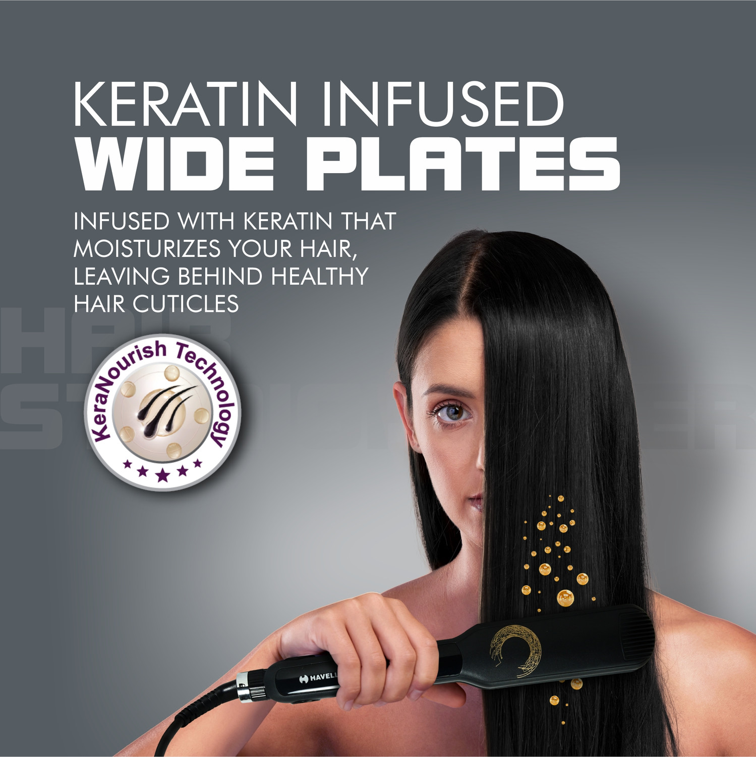 Image of HAVELLS HS4122 Keratin Smooth HS 4122 Hair Straightener