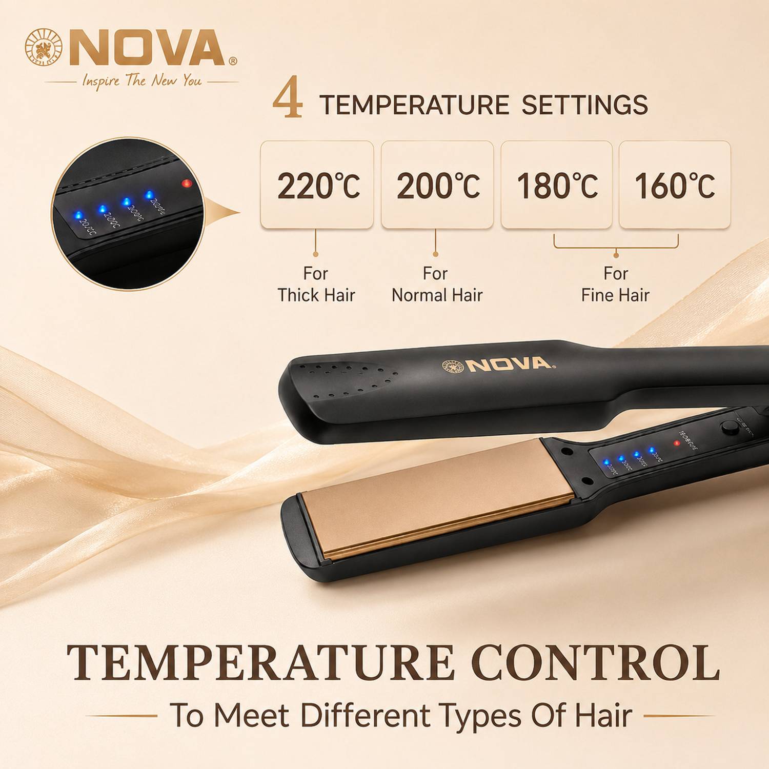 NOVA NHS 860 Hair Straightener - Image 2