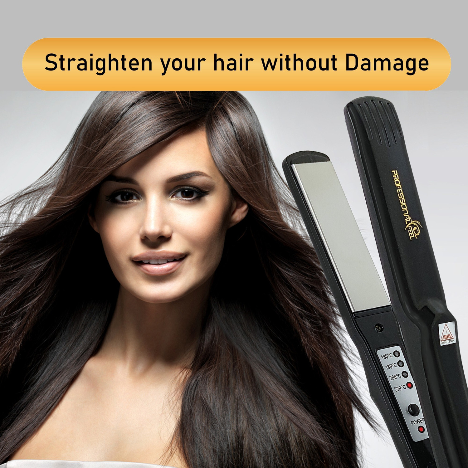 Image of PROFESSIONAL FEEL PF- S9 Hair Straightener With 4 X Protection Coating Women's Hair Straightening Machine Hair Straightener
