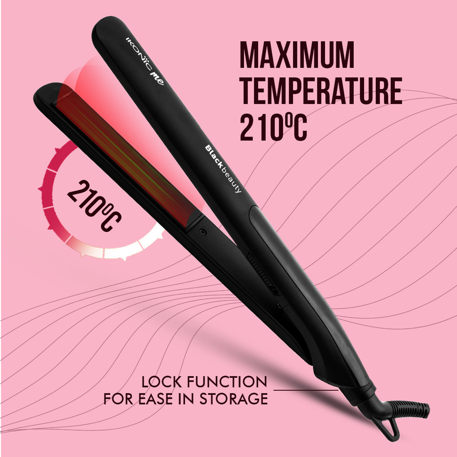 Image of IKONIC ME IKP-BB Black Beauty Hair Straightener