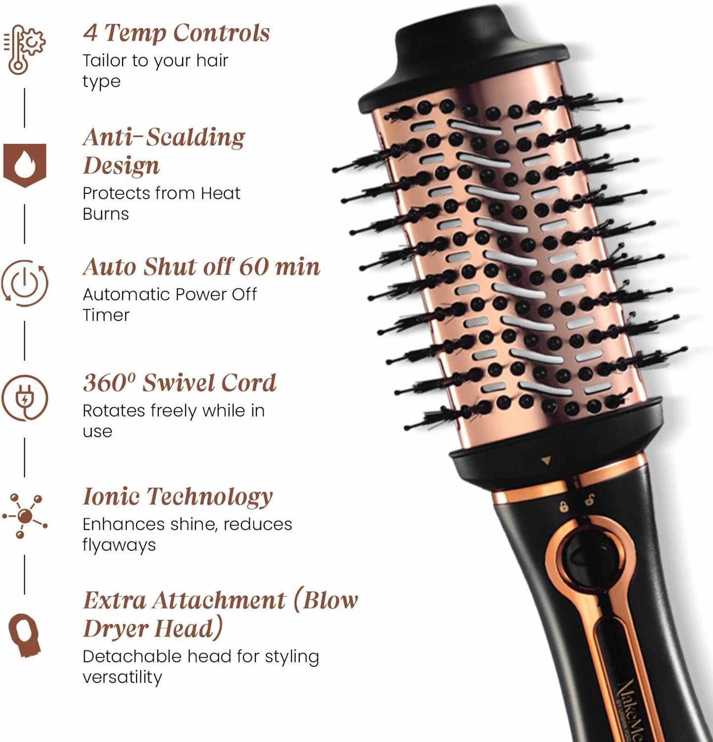 URBANYOG 3 in 1 Hot Air Brush - Image 3