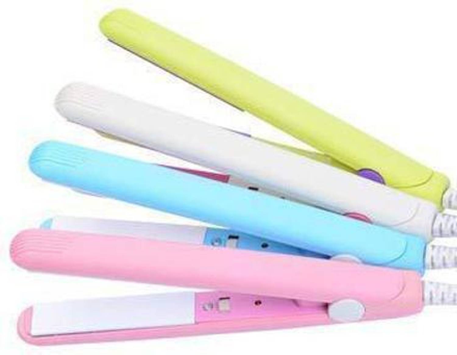 CROMIFY Cromify Mini Hair Straightener, Portable Mini Ceramic Plate Electronic Hair Straightener, ON/OFF button, with Plastic Storage Box (MULTICOLOR, 45w) Mini Hair Straightener, Portable Mini Ceramic Plate Electronic Hair Straightener, ON/OFF button, with Plastic Storage Box (MULTICOLOR, 45w) Hair Straightener