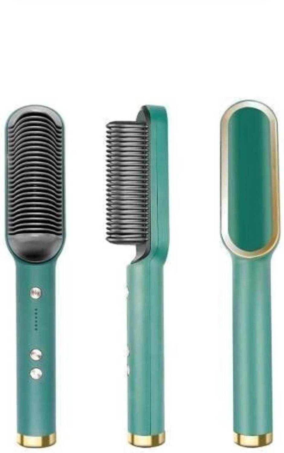 AdhyaTrades Adjustable Temperature 2-in-1 Hair Straightener Comb,