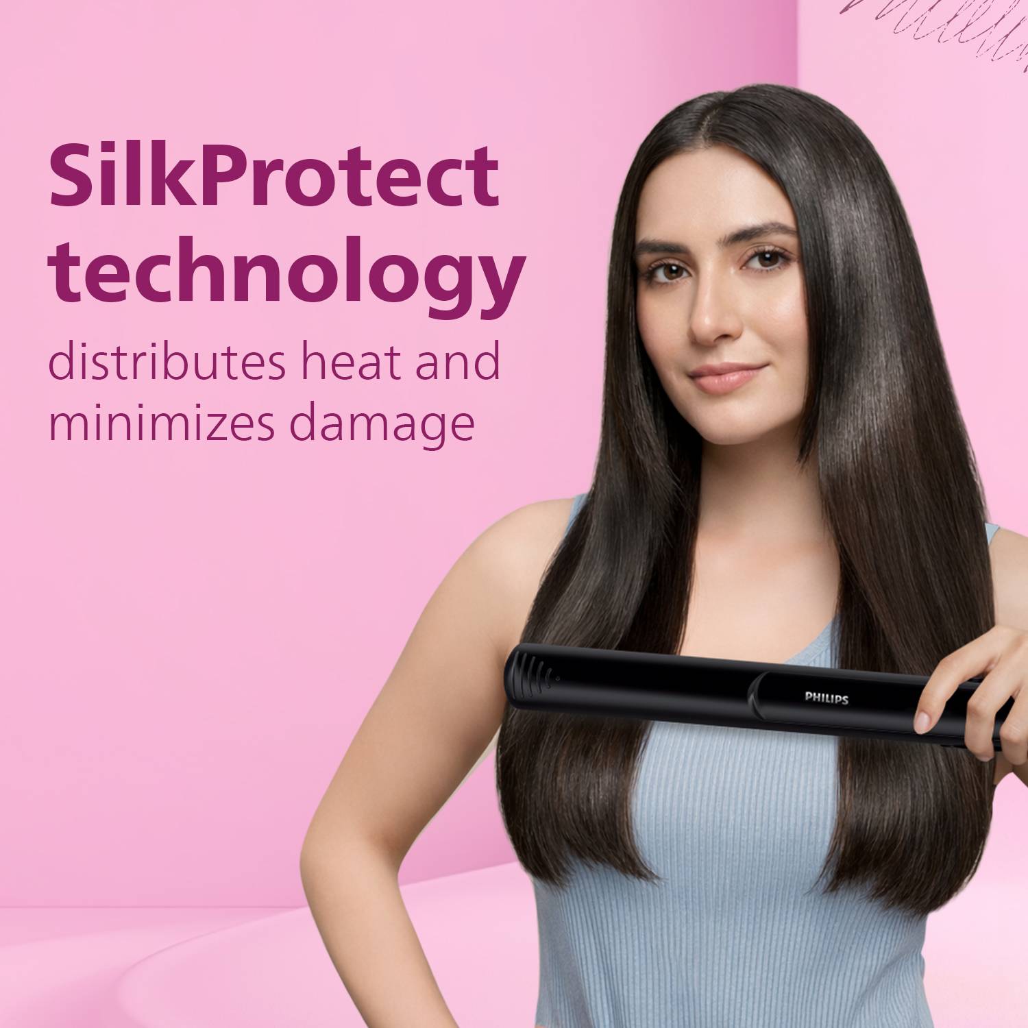 PHILIPS Selfie Straightener HP8302/06 Black - Image 4