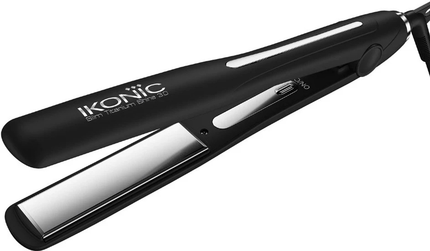 Image of Ikonic Professional Women Hair Straightener with Digital Temperature Adjustment Slim Titanium Shine 3.0 Hair Straightener