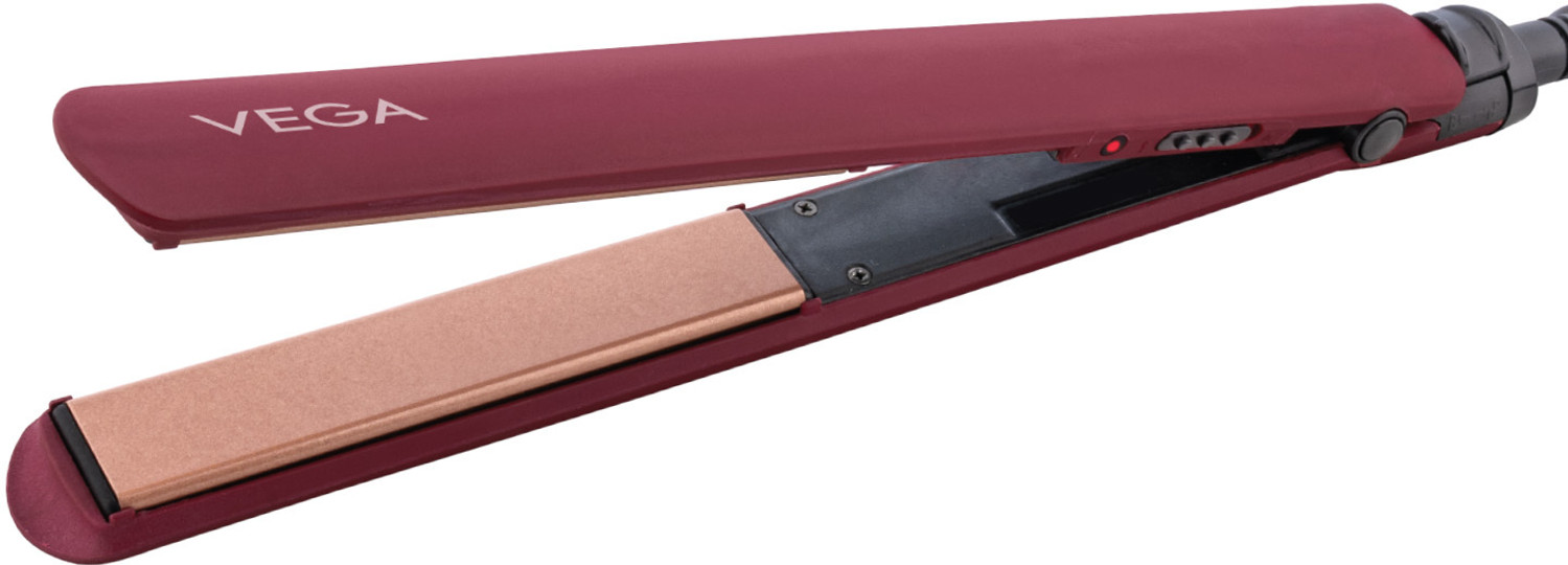 Image of VEGA Ceramic SleekOn Hair Straightener for Women with Quick Heat up & Travel Lock, (VHSH-44) Hair Straightener
