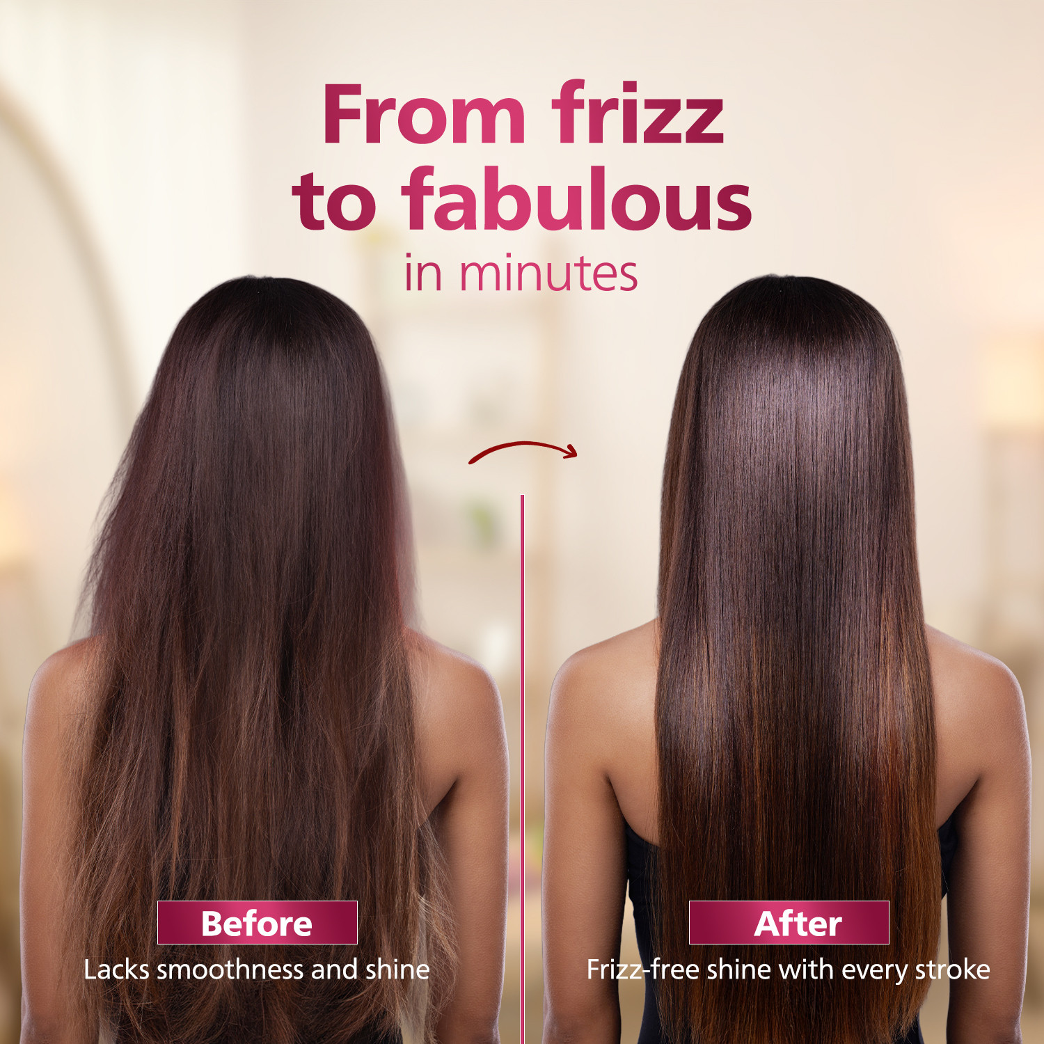 Image of PHILIPS BHH896 /10 Hair Straightener Brush