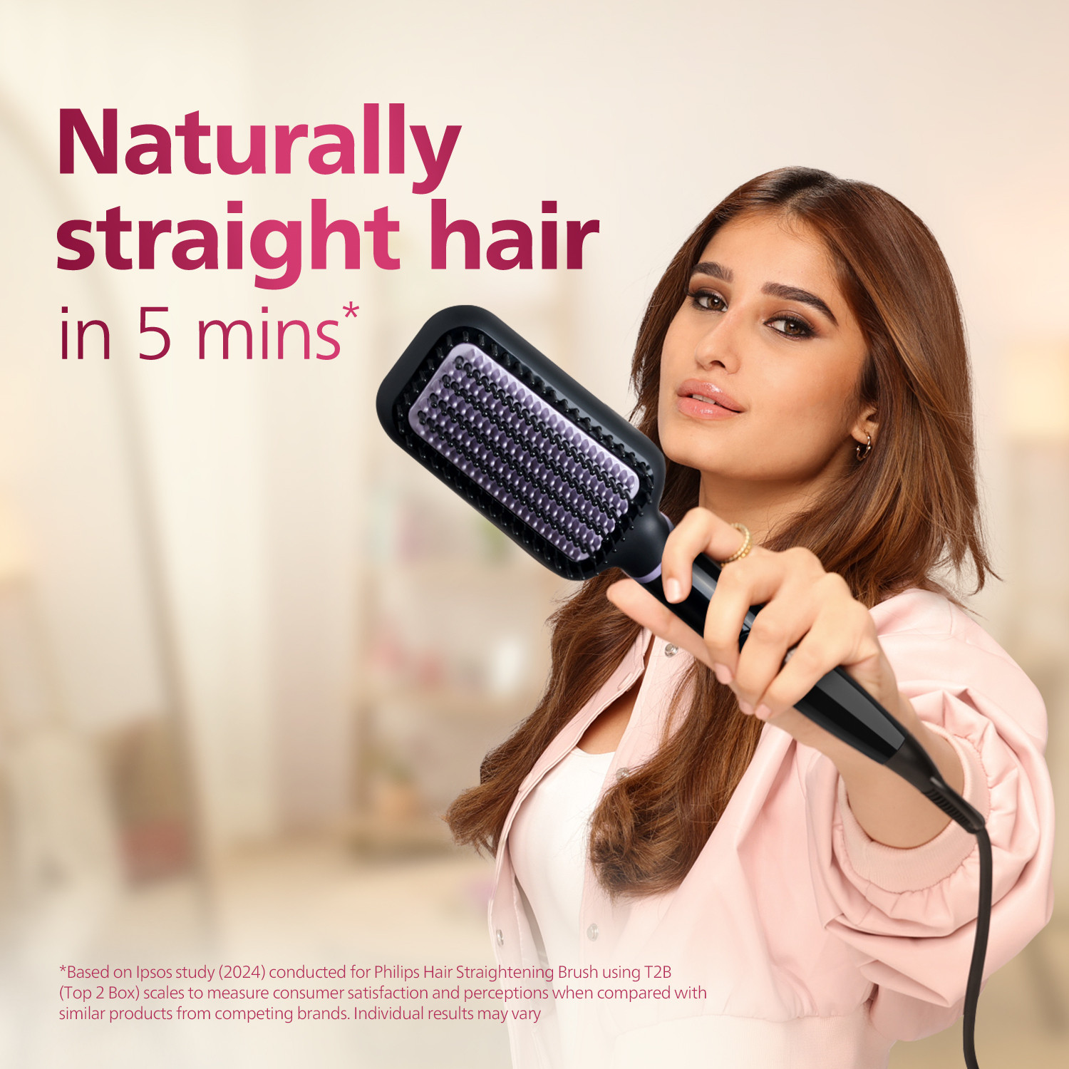 Image of PHILIPS BHH896 /10 Hair Straightener Brush