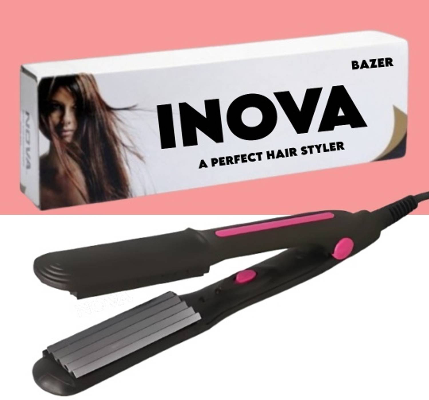 BAZER AT-8006C (iNOVA) Women's MINI Crimping Styler Machine for