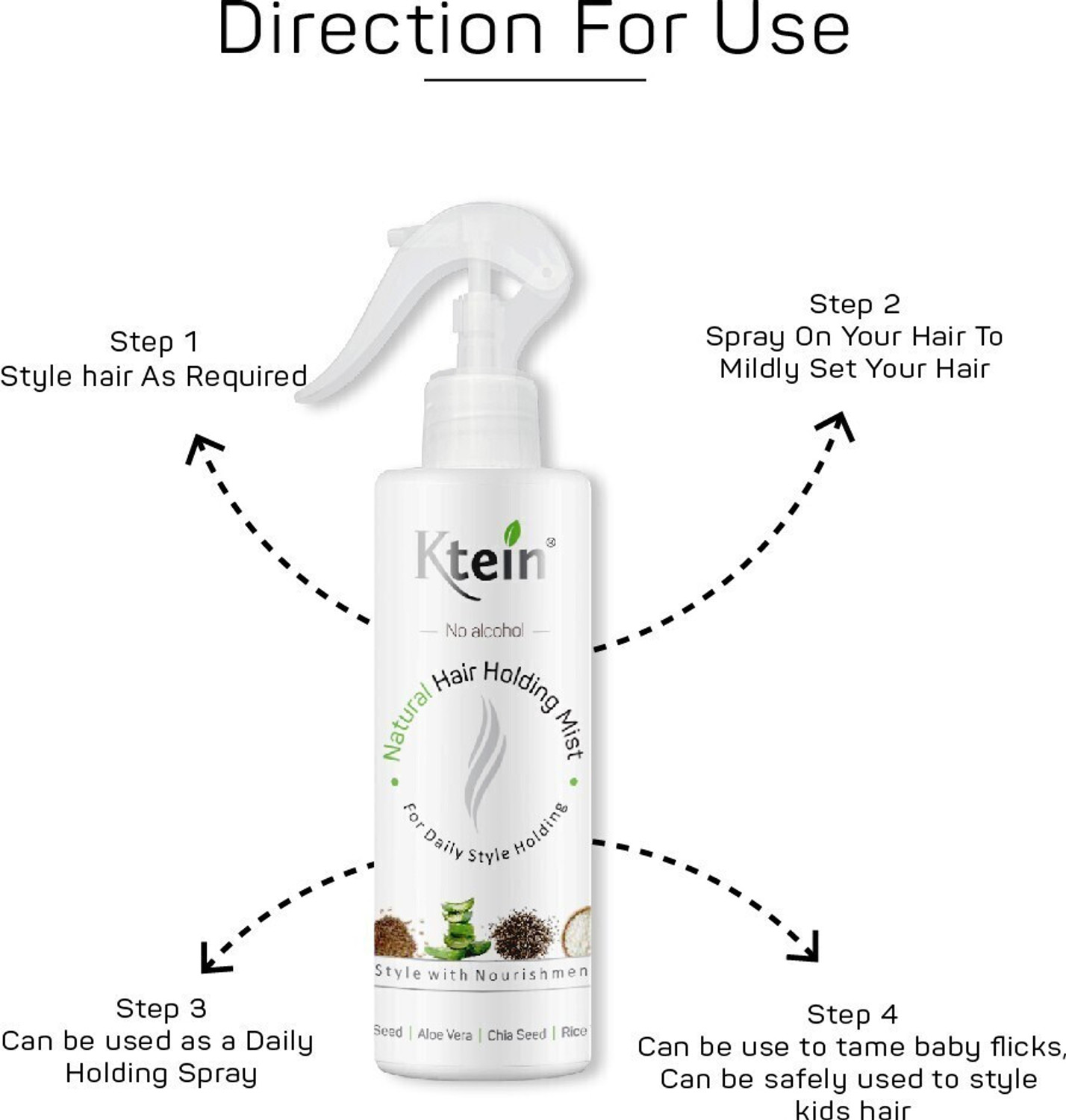 Image of ktein Natural Hair Holding Hair Spray