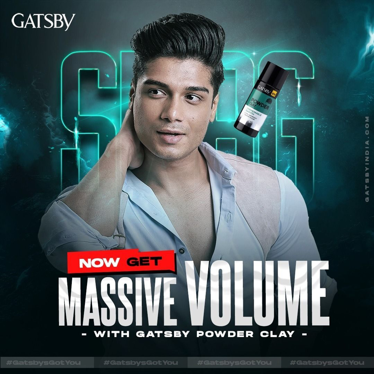 Image of GATSBY Japan Powder Clay - Unbreakable Smooth Hair Clay