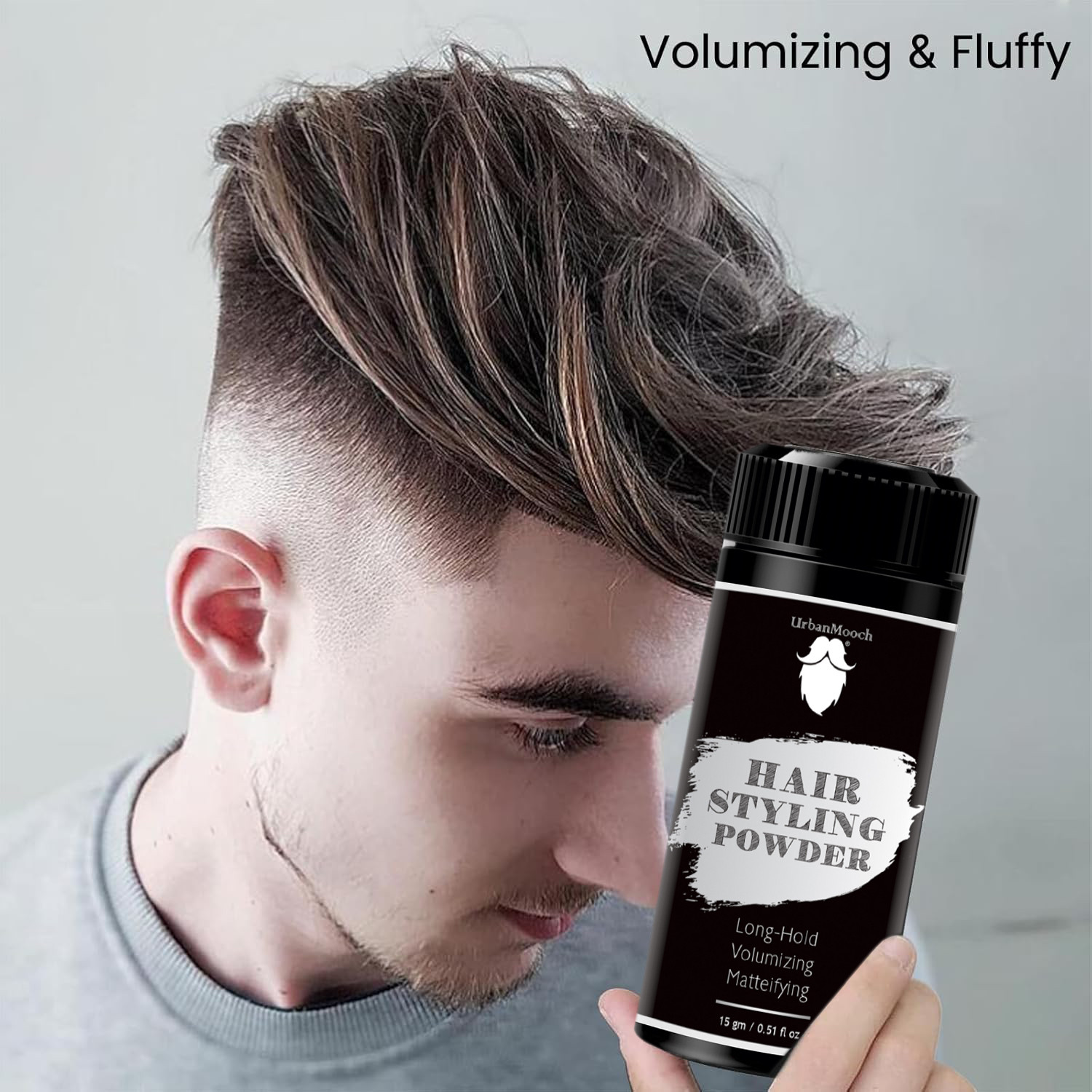 Image of UrbanMooch Hair Volumizing Powder Wax strong hold | Matte Finish | Hair Styling Powder Hair Styler (15 g)