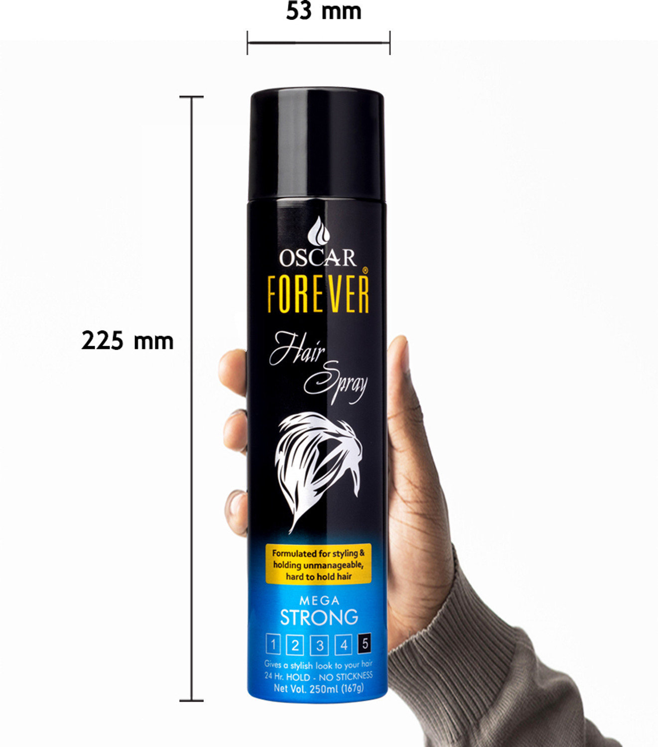 Image of OSCAR Forever Hair Spray for Quick Hair Styling and Setting Hair Spray