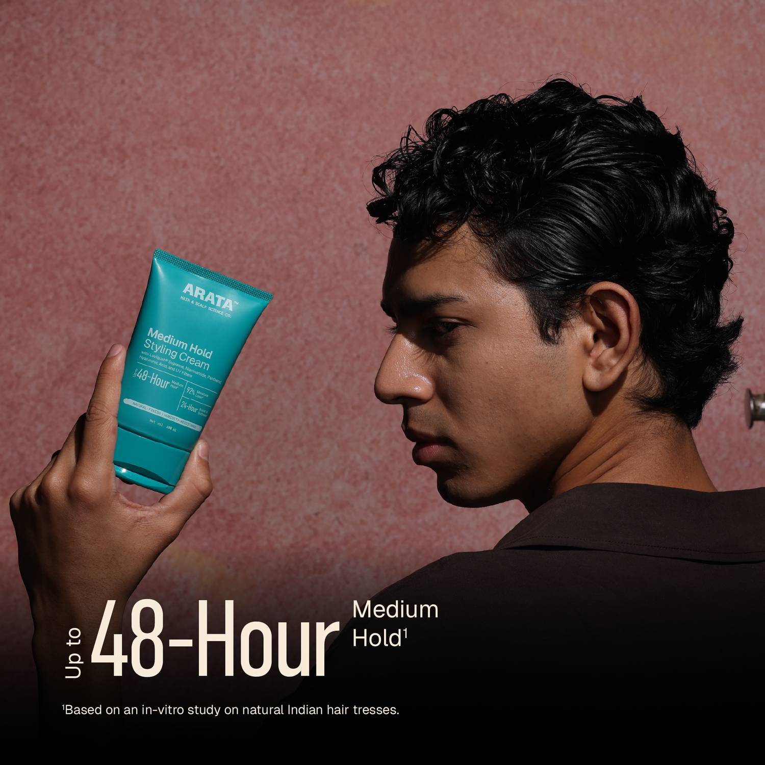 ARATA Hair Styling Cream for Men, Medium Hold - Image 3